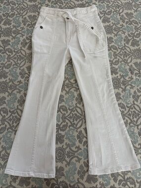 Frame Denim White Flare Leg Jeans